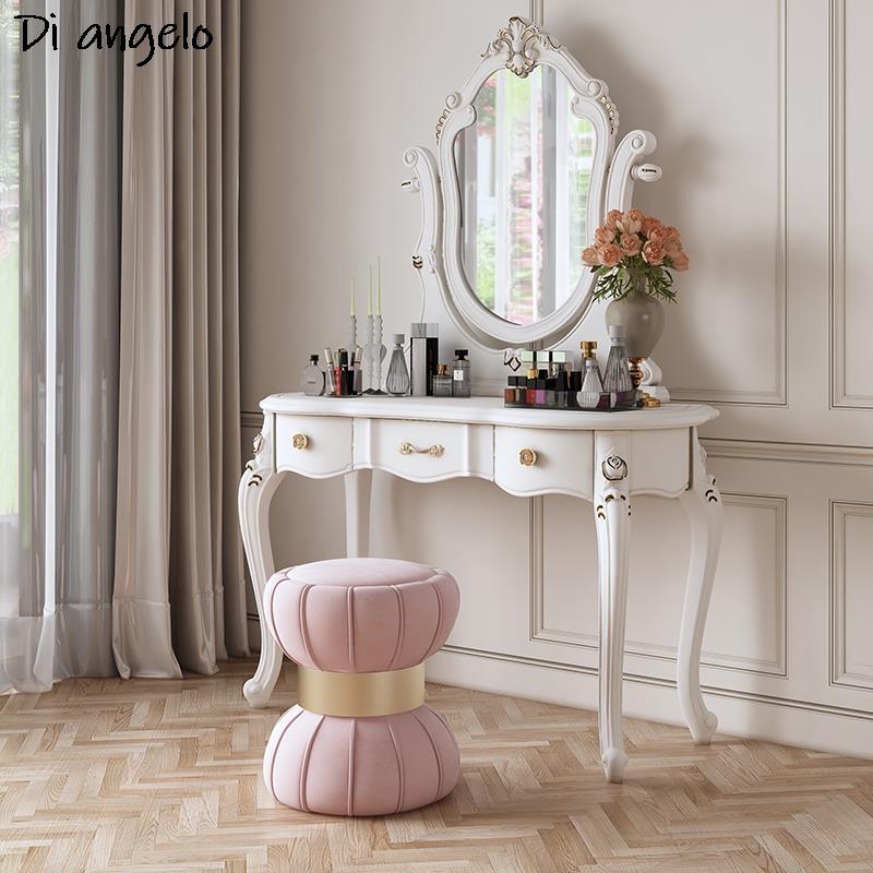 Buy Vida Designs Nishano Dressing Table With Stool 4 Drawer Adjustable  Mirror Bedroom Set Makeup Cosmetics Dresser Furniture, White Online at  desertcartINDIA