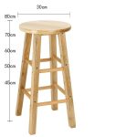 oak dressing table stools solid wood chair round stool 9