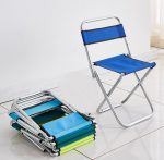 simple folding metal dressing table stool mini household table stool 4